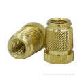 high quality customized knurled brass thread insert nut